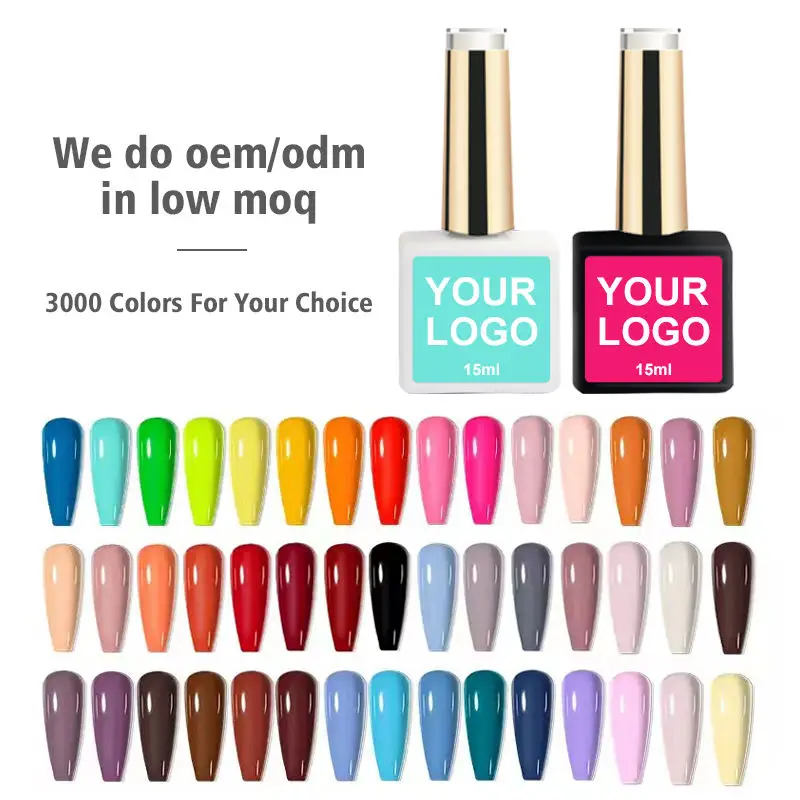 Free Sample OEM Private Label Color Soak Off UV Neon Nail Gel Polish LED Lamp UV Gel