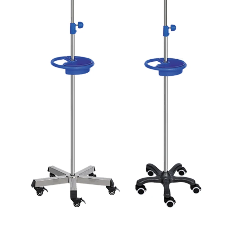 Medical Height Adjustable Infusion Pole Iv Stand Pole Iv Stand For Patient