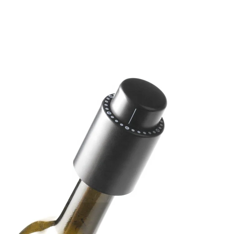 Wine Bottle Vacuum Sealer Pump Stopper Wine Stoppers Bar Accessories without Leakage with Time scale