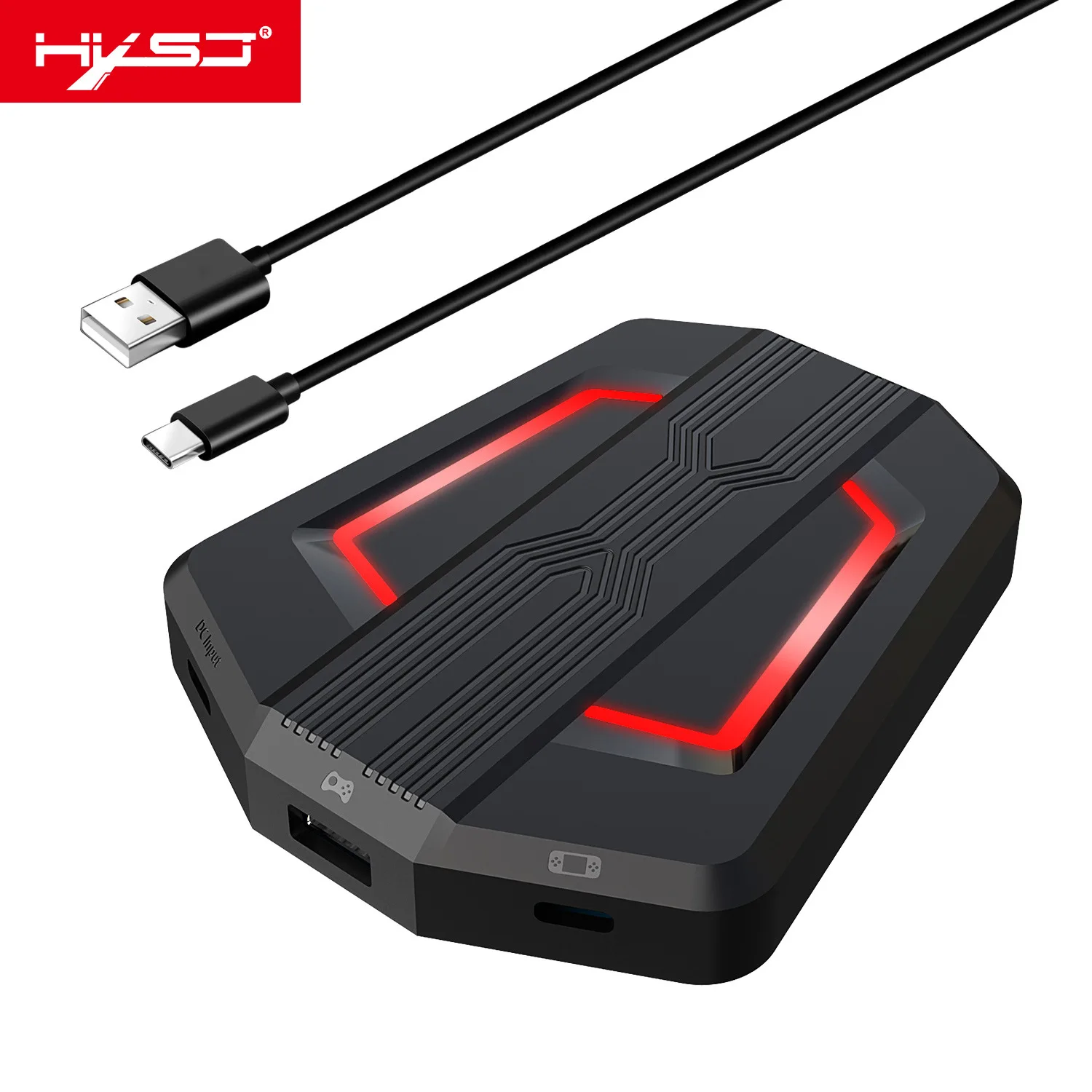 HXSJ P6 Keyboard Mouse Converter Adapter Mouse Keyboard Controller Compatible with PS4/PS3/Xbox One/Xbox 360/N-Switch