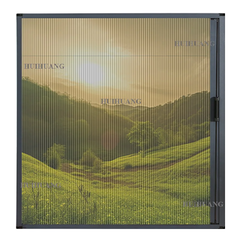 Factory New design low price retractable security fly screen pleated mesh folding screen door