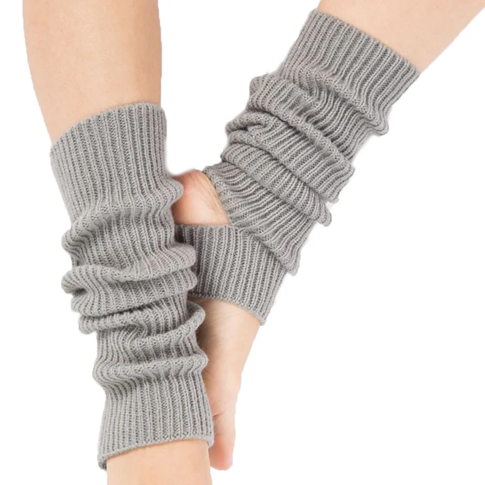 Wholesale Colorful Funky Knitted Acrylic Women Ballet Dance Leg Warmers for Young Girls