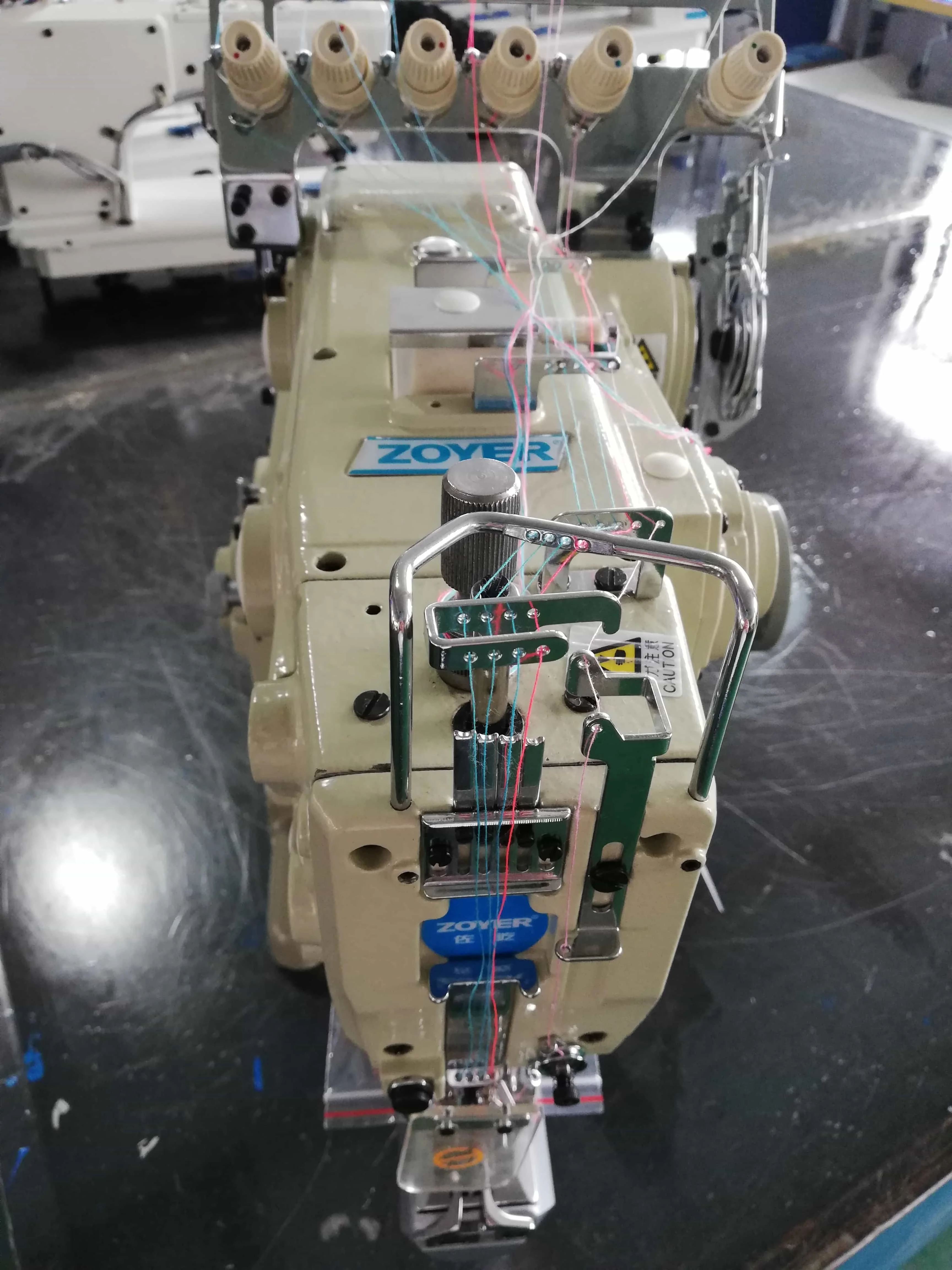 ZY1500DA Industrial & Factory Interlock Sewing Machine Direct Feed-On Type Cylinder Bed with Auto Trimmer Durable Motor