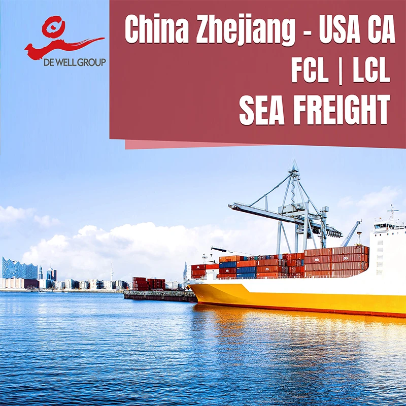Из Китая, Ханчжоу, Нинбо, Хучжоу в США, Лос-Анджелес, Сан-Диего, Сан-Хосе, Сан-Франциско, Канада, морской грузовой агент