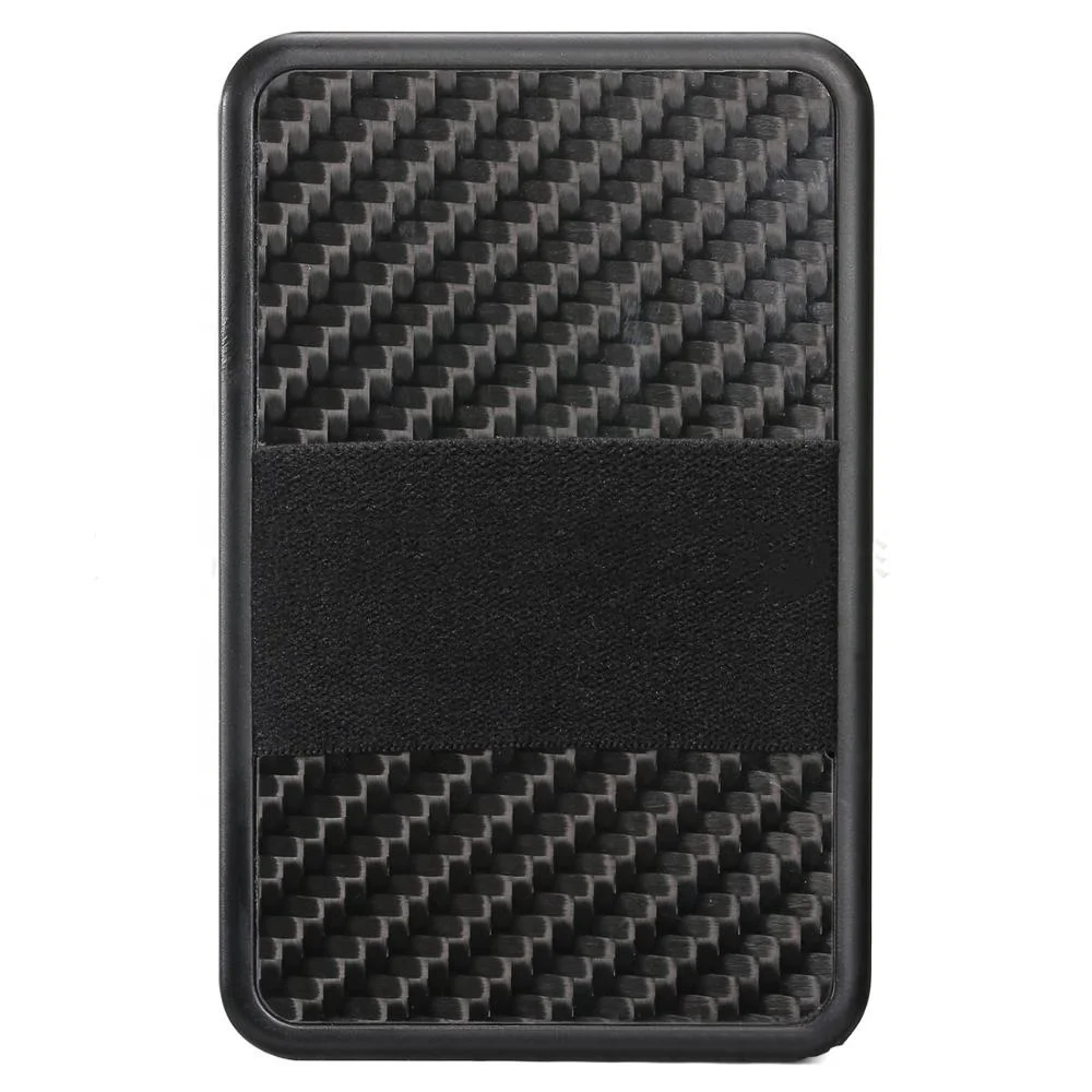 Fashion carbon fiber rfid name card holder men wallet
