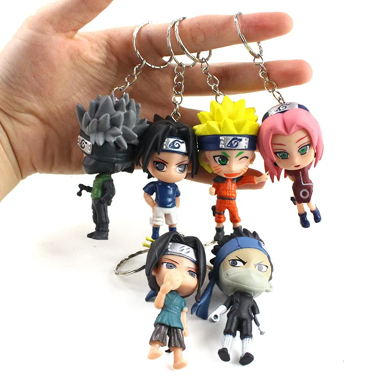 Пользовательские брелки Наруто фигурку игрушки Аниме фигурки автомобиля брелок