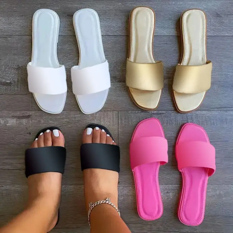 2023 New Arrivals Fashion Female Slipper Flat Sandals for Women and Ladies Casual Open Toe Summer Shoes Slide Sandal