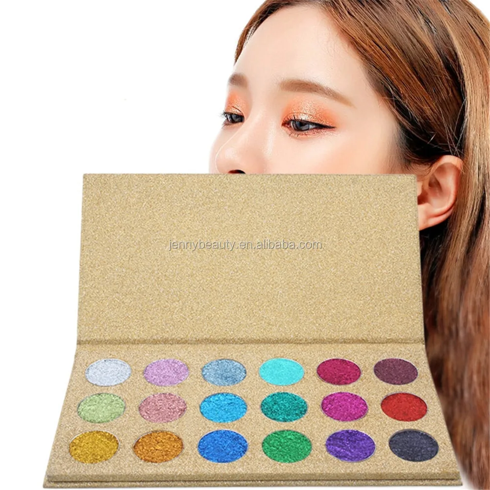 
Long Lasting Mineral Powder 18 Color Eye Shadow Makeup Cosmetic Kit Waterproof Nude Glitter Eyeshadow Matte Shimmer Palette 