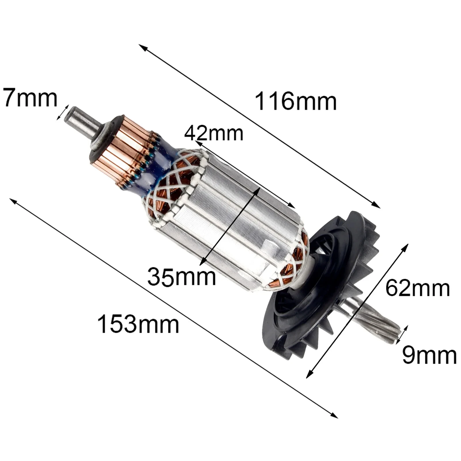 7 Teeth Rotor Armature Rotor Anchor Motor For Boschs GBH2-26 GBH2-26E/RE GBH2-26DRE Power Tool Accessories