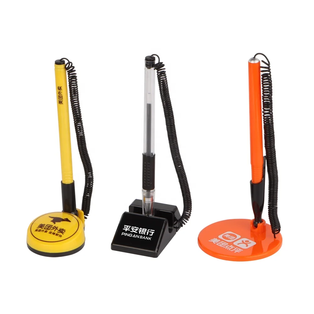 2023 New Design Promo Desk Stand Pen Plastic Counter Stick Table Pen