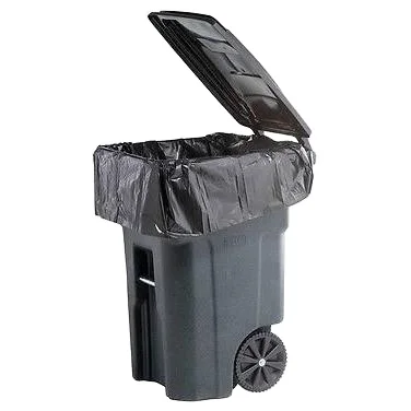 Biodegradable HDPE Industrial Heavy Duty Plastic Bags Contractor Black Garbage Trash Bag