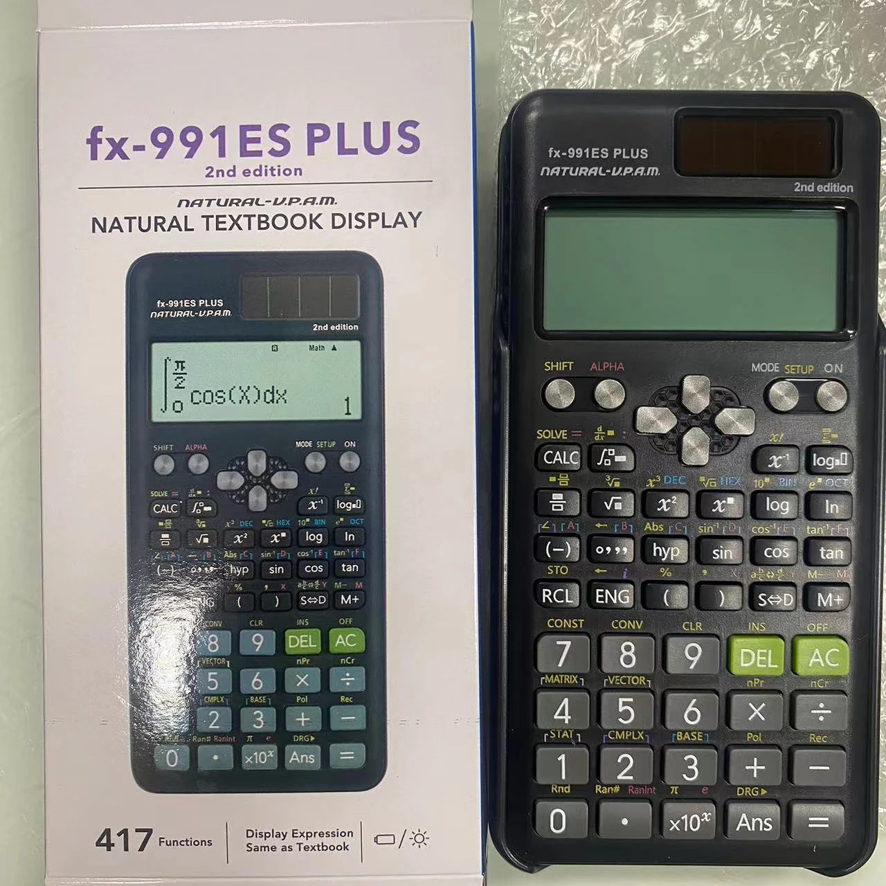 High Quality 417 Function Scientific Calculator Price 991ES Plus 2nd for Students Stationery Calculator