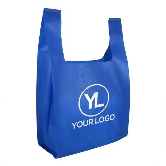 Дешевая рекламная Лучшая цена Экологически чистая печатная собственная многоразовая Нетканая сумка для покупок с собственным логотипом