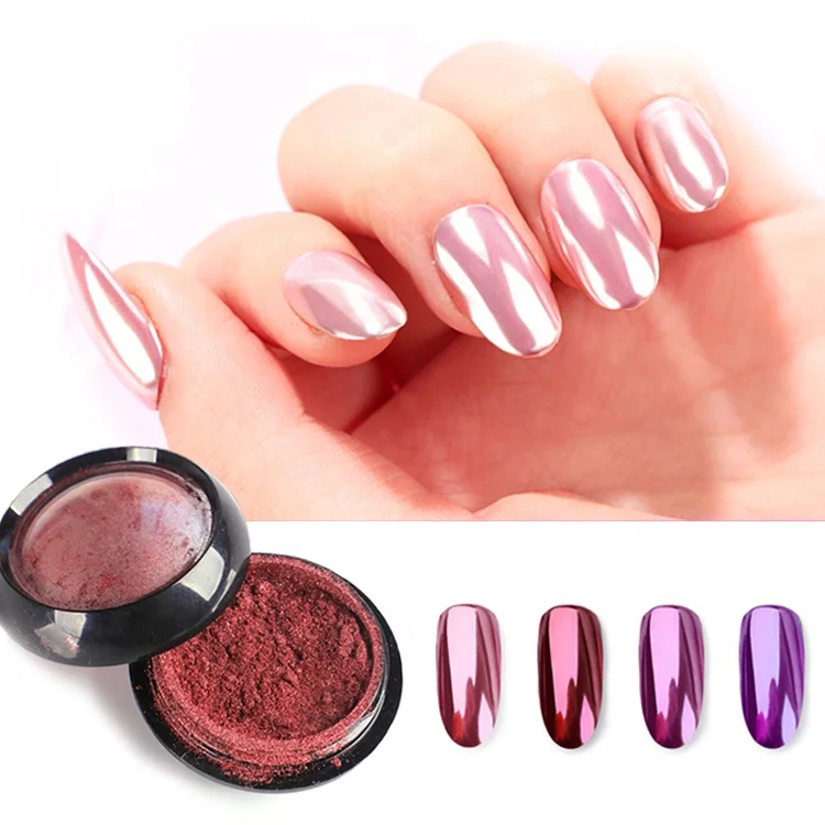 Nail art супер блестящий украшения титановый порошок