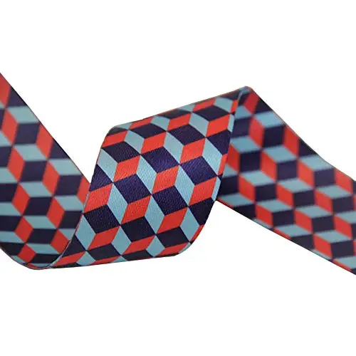 high quality 3D square pattern polyester printed webbing belt strap 1.5'/2'