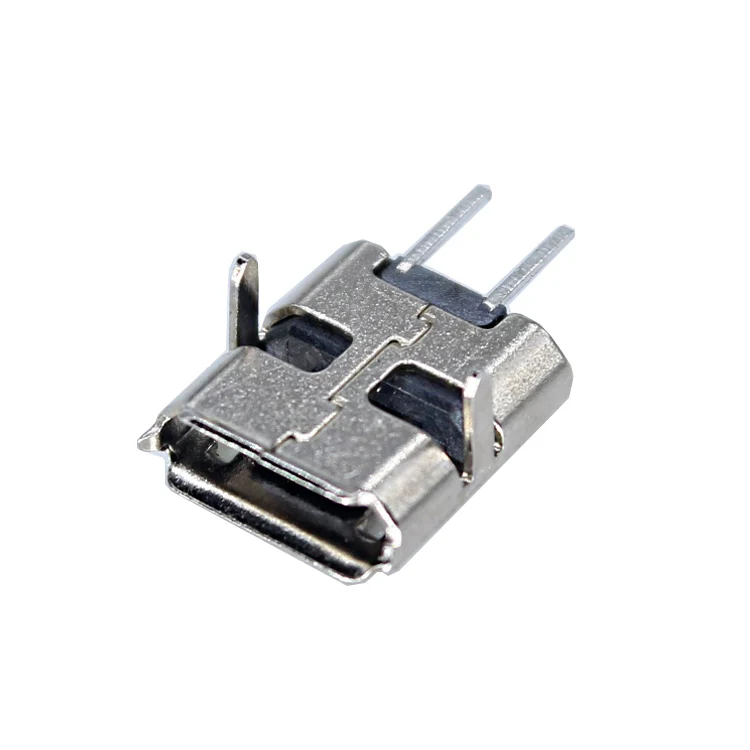 XYFW 2pin SD Micro Male Plug Pcbmount Panel Mount Vertical Right Angle PCB Board Type B 2P 2 Pin Micro Usb Female Smd Connector