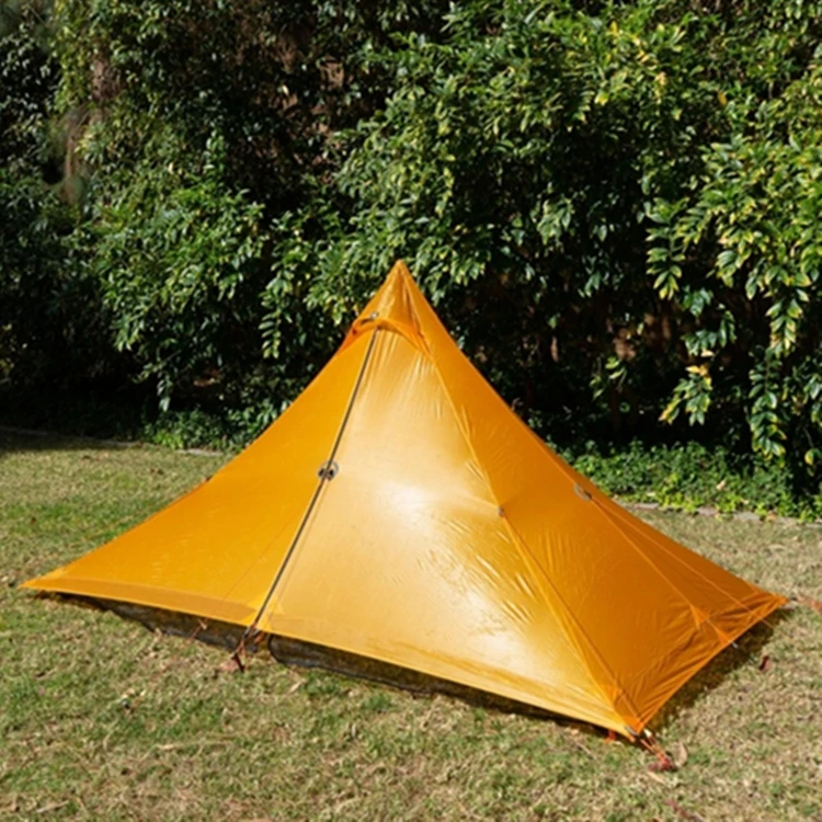 Waterproof and mould proof 40D nylon outdoor camping tent anti-UV 1-2 person camping tent