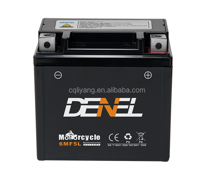 Motorcycle battery 12v5ah lifan zongshen