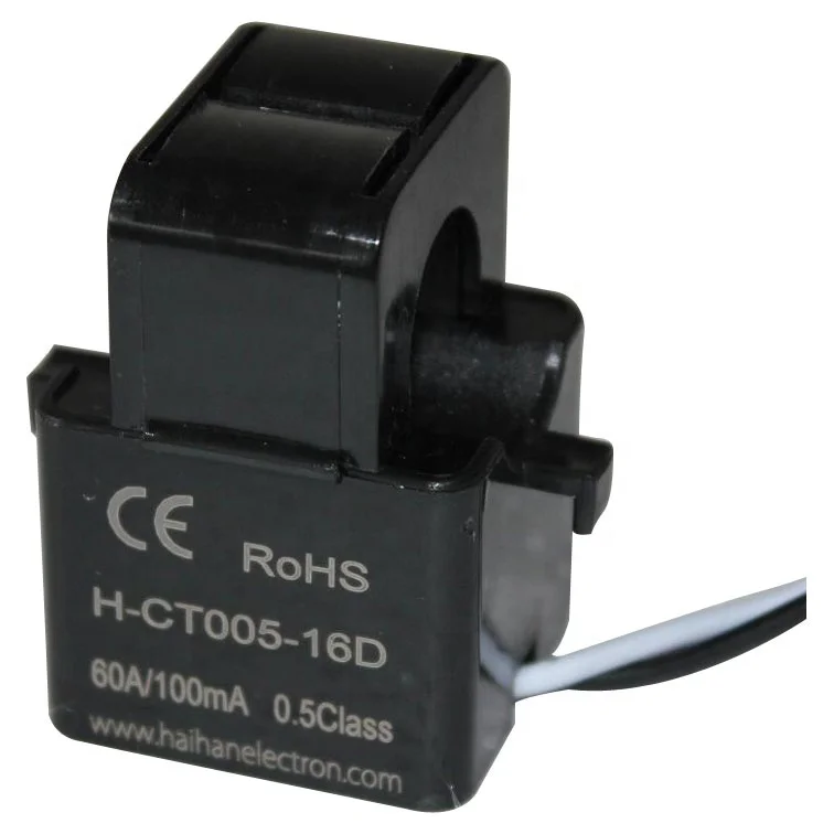 split core current transformer with input 60A and output 100mA for three phase monitor