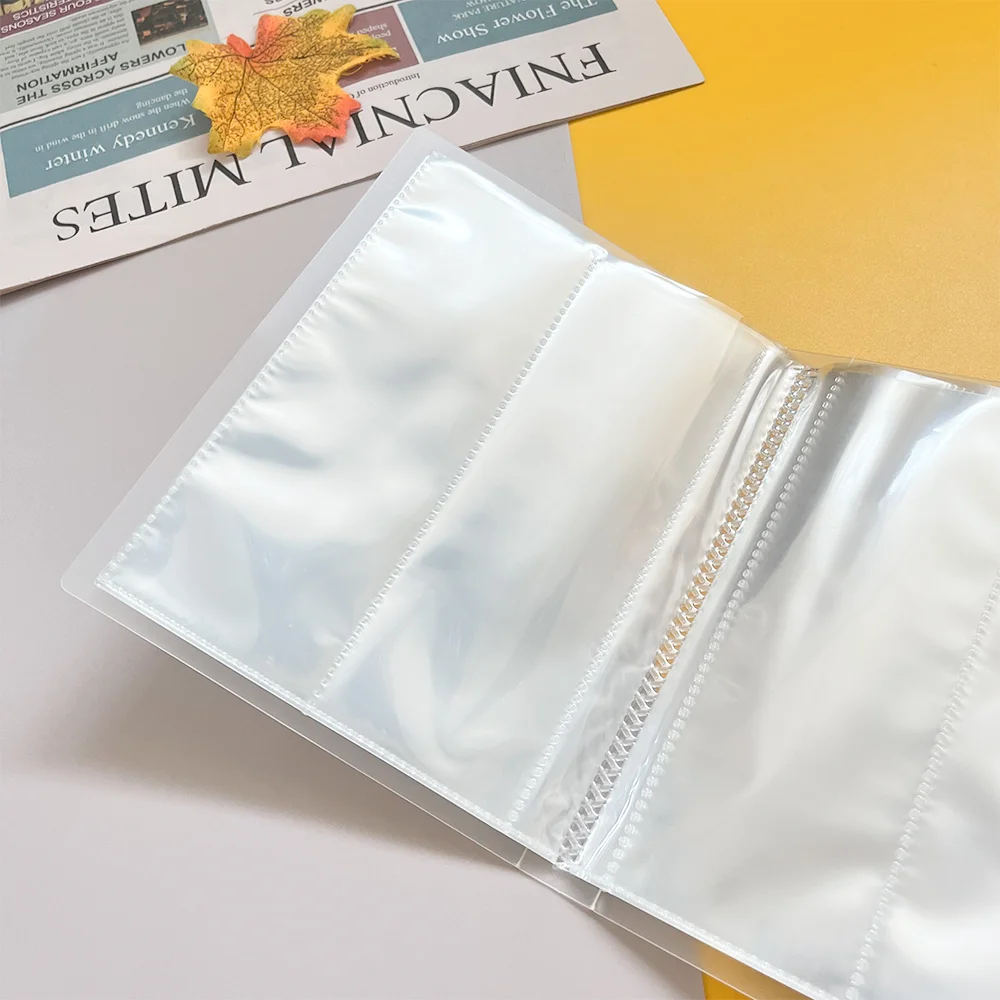 A5 Waterproof Transparent File Folder Transparent Sports Game Card 4 Pocket Photo Set