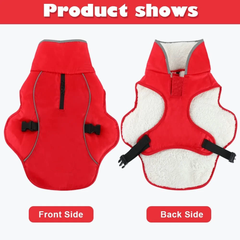 Водонепроницаемая флисовая куртка для собак