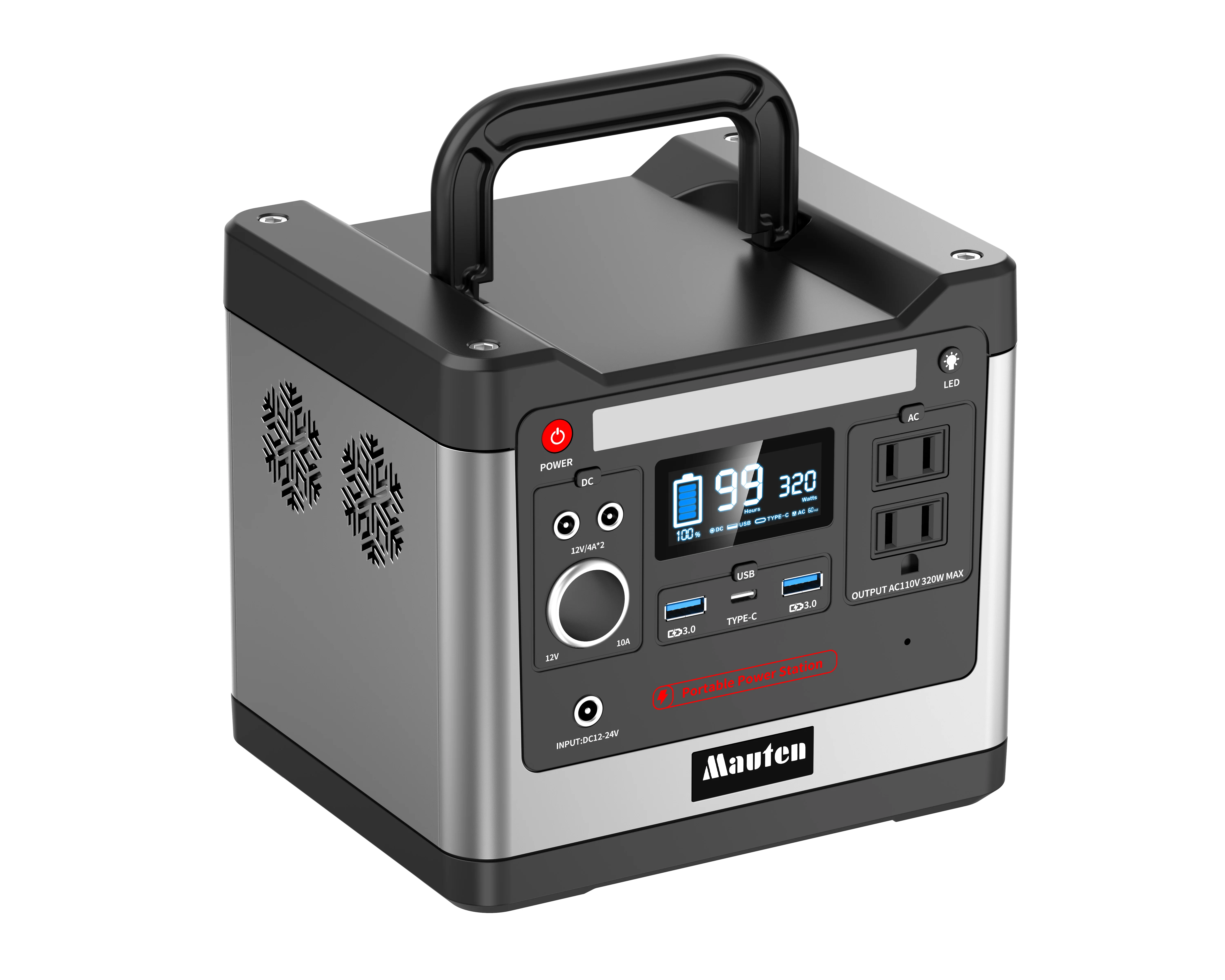 
320w Emergency Backup Power Supply 110v 220v 307WH 96000mAh portable power station 