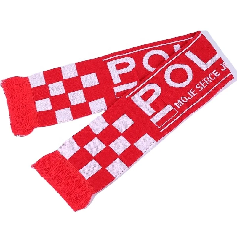 Дешевый мужской шарф, двухслойный акриловый жаккардовый вязаный шарф на заказ