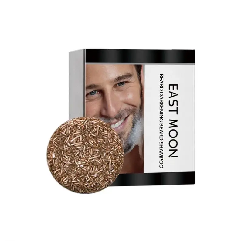 Beard Darkening Shampoo Conditioner Beard Regrowth Shampoo Bar Hair Damaged Treatment Black Hair Polygonum Solid