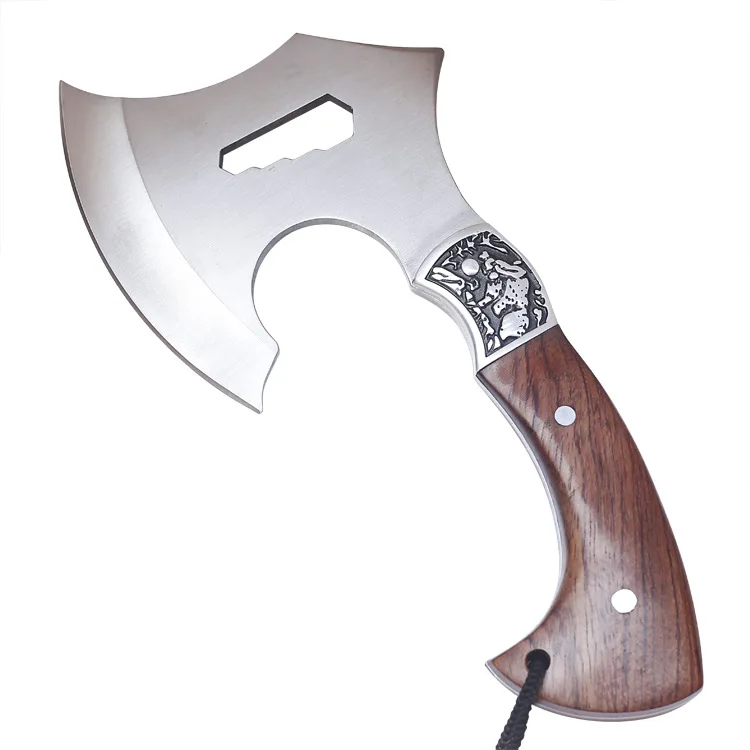 Custom logo club gaming small hatchet mini axe bottle opener portable stainless steel sporting axe for kitchen