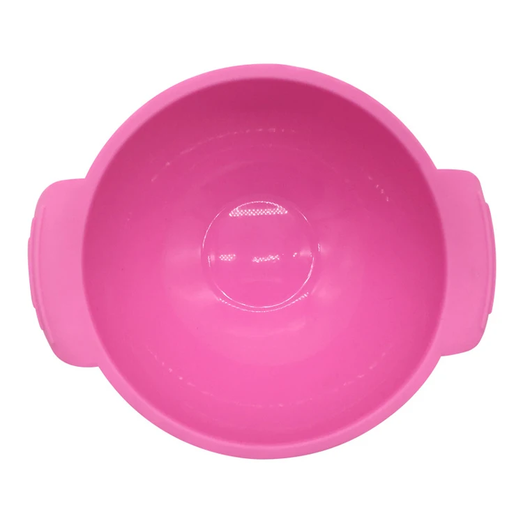 Baby Plate Set Food Grade Soft Baby Suction Bowl and Spoon Silicone Baby Feeding Set Custom Logo BPA Free Silicon Support