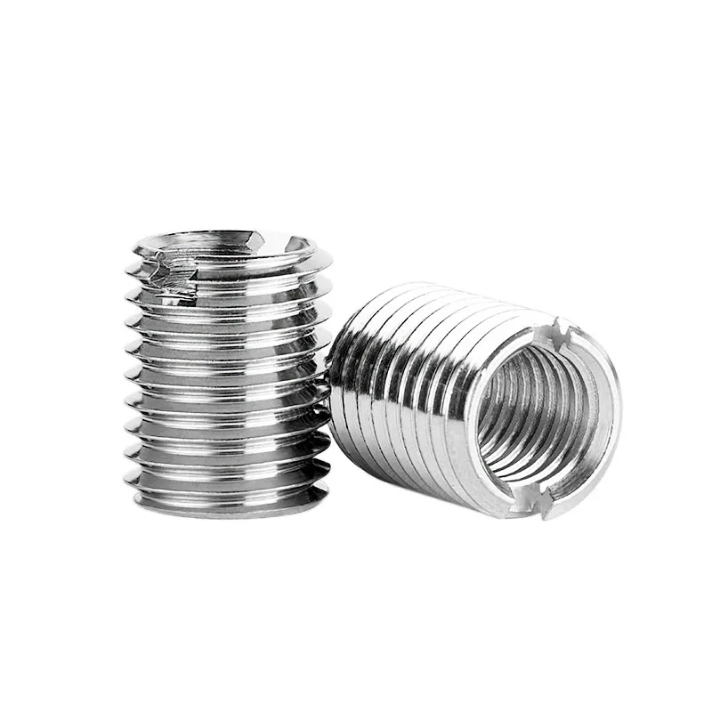 Carbon Steel Locking ensat threaded bushing Stainless Steel Slotted Self Tapping Thread Insert For Thread Repair