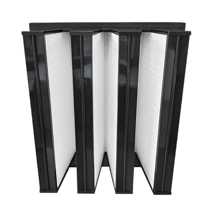 Factory Price V Bank Air Filter Compact Filter for HVAC System Air Fiter System V-Type HEPA Filter