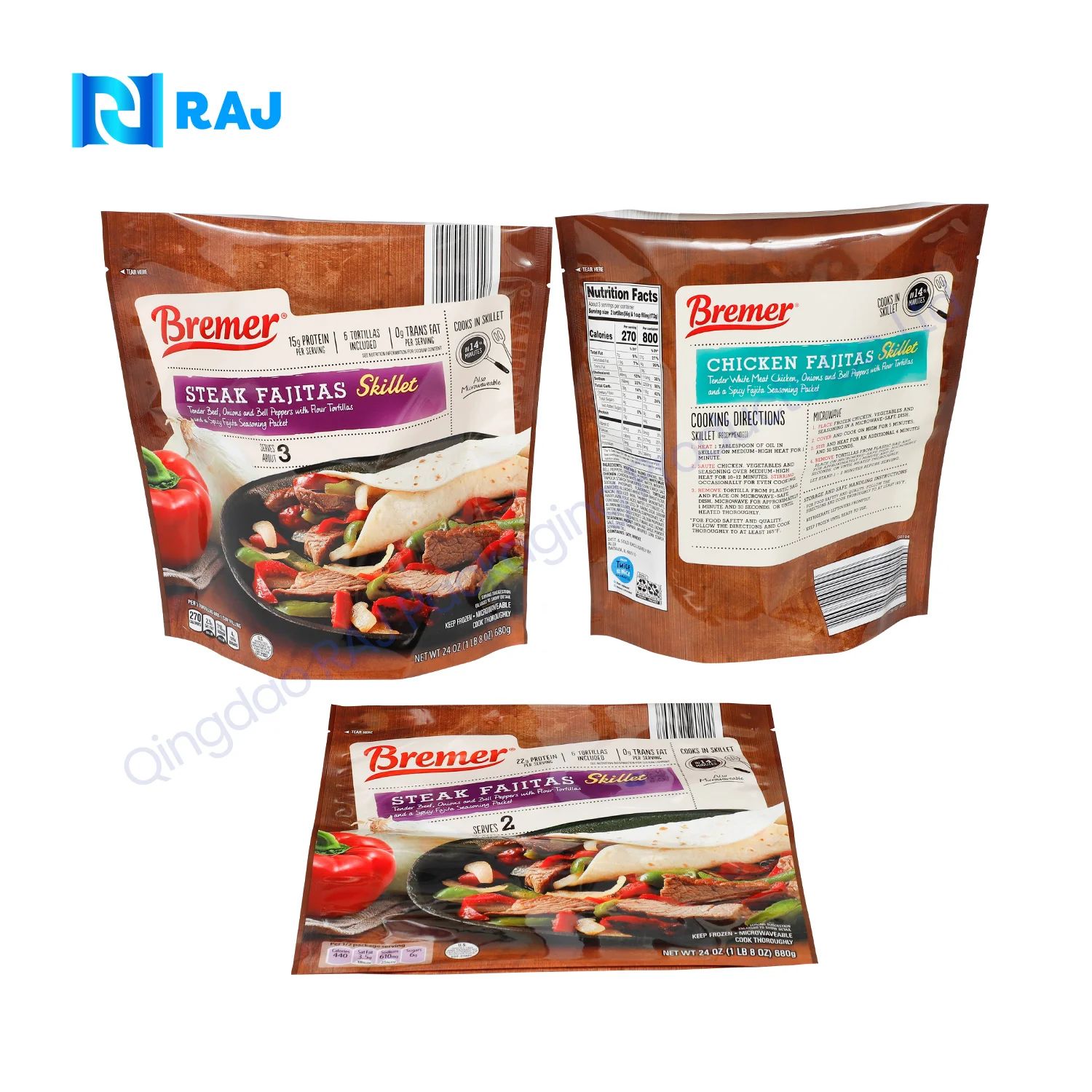 High-Temperature Retort Pouch/Boiling Bag Plastic Food Packing Aluminium Foil Vacuum Bag for Food Meat Package