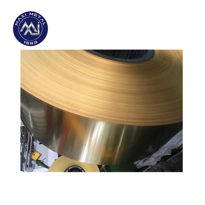 Bright colour factory price brass H70 C26000 copper strip coil foil