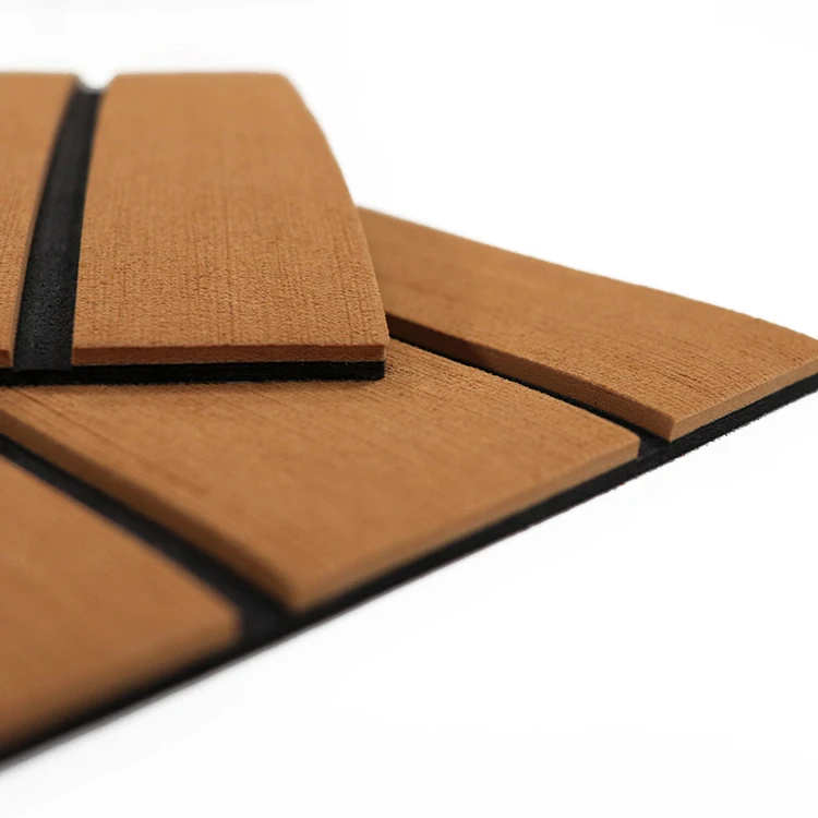 Wavefun High quality Non-slip Floor Mats Faux Teak Boat Yacht  Eva Foam Marine Foam Deck Pad