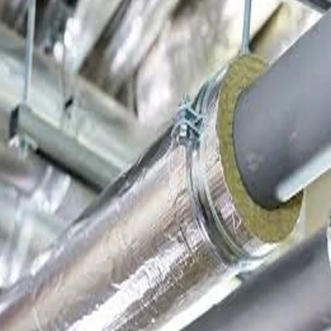 foil heat resistant insulation rock wool pipe insulation prices rock wool pipe tube supplier
