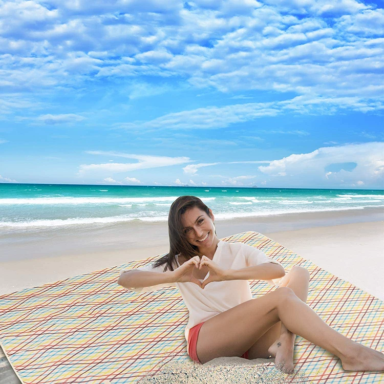 YASEN Picnic Blanket Waterproof Sand Proof Durable Oxford Folding Extra Large Picnic Mat For Outdoor Travel Beach Lawn Park