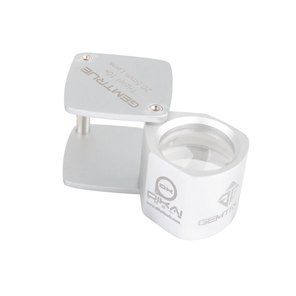 10X Diamond Jewelry Loupe Magnifier Tool Eye Magnifier Magnifying Glass Equipments Triplet Jewelers Eye Glass