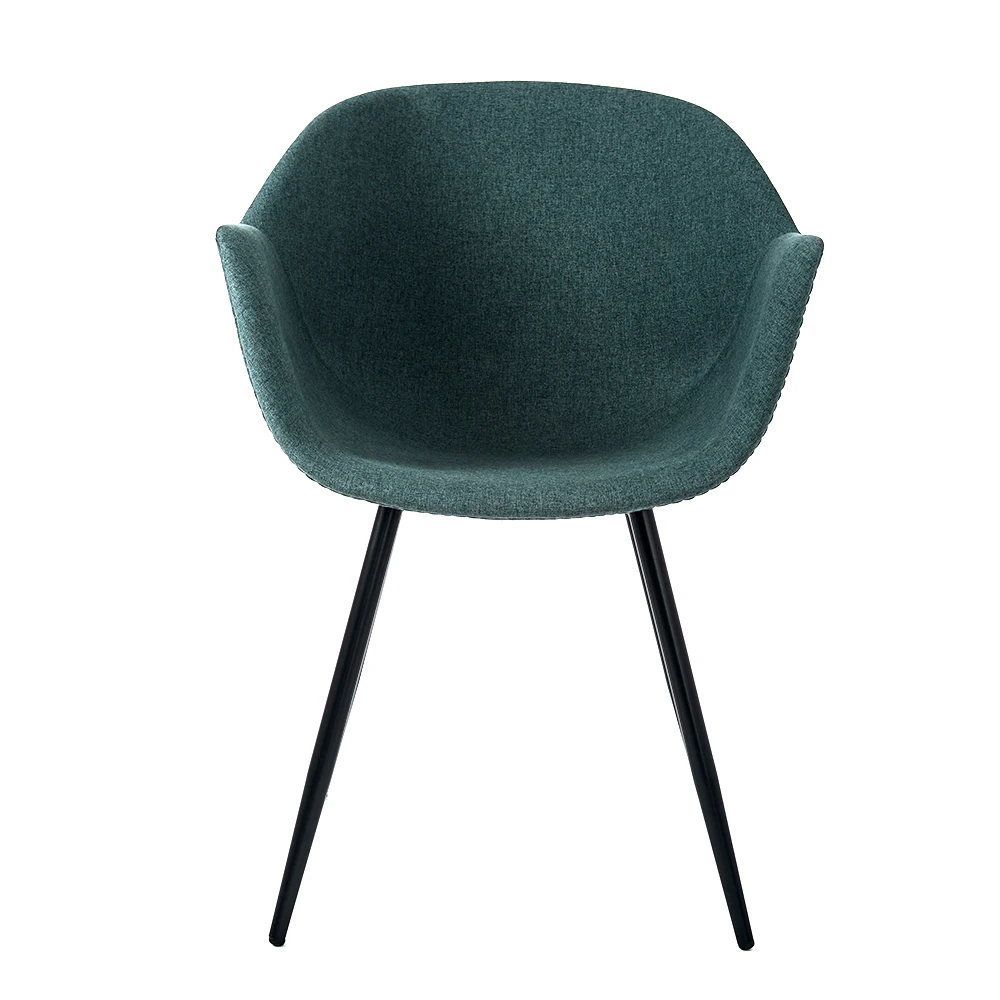 nordic modern chair sillas comedor fabric restaurant dining chair with metal legs