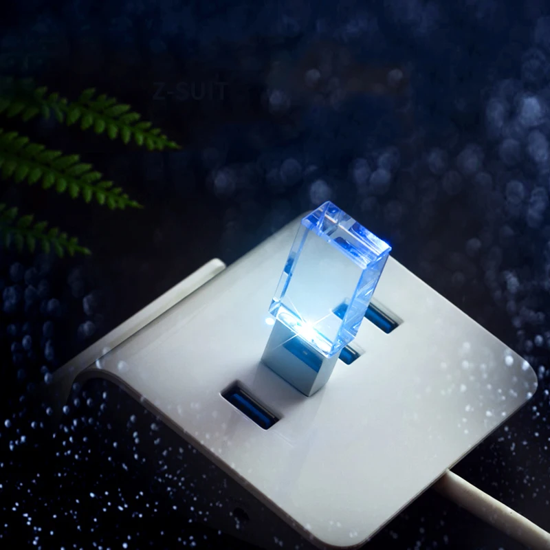 Crystal Transparent USB 3.0 2.0 Flash Stick 32gb 64gb usb pendrive 128gb custom pen drives 16gb 32gb USB flash drives