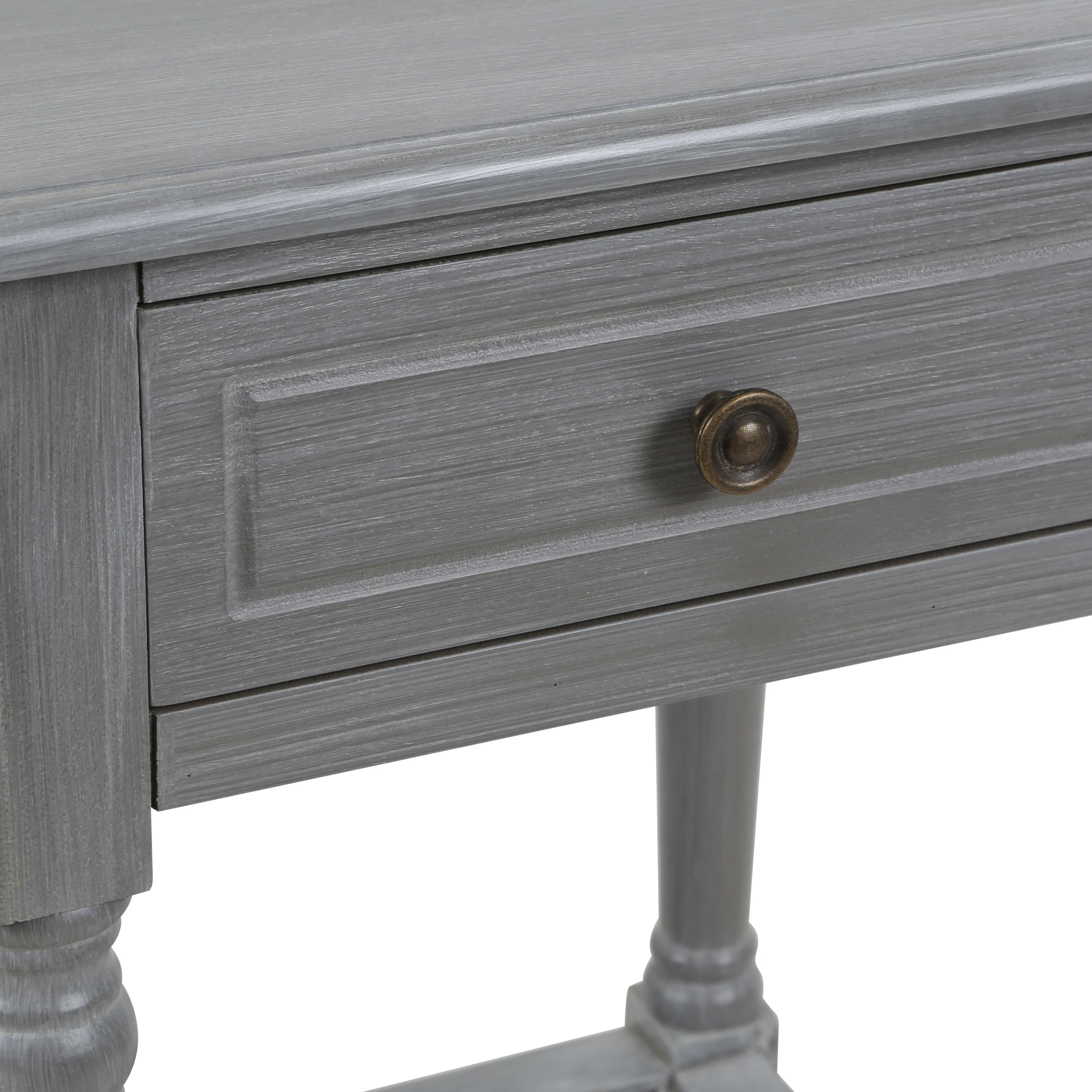 Retro Furniture Wicker Weave Bottom Frame With Drawer Storage Nightstand