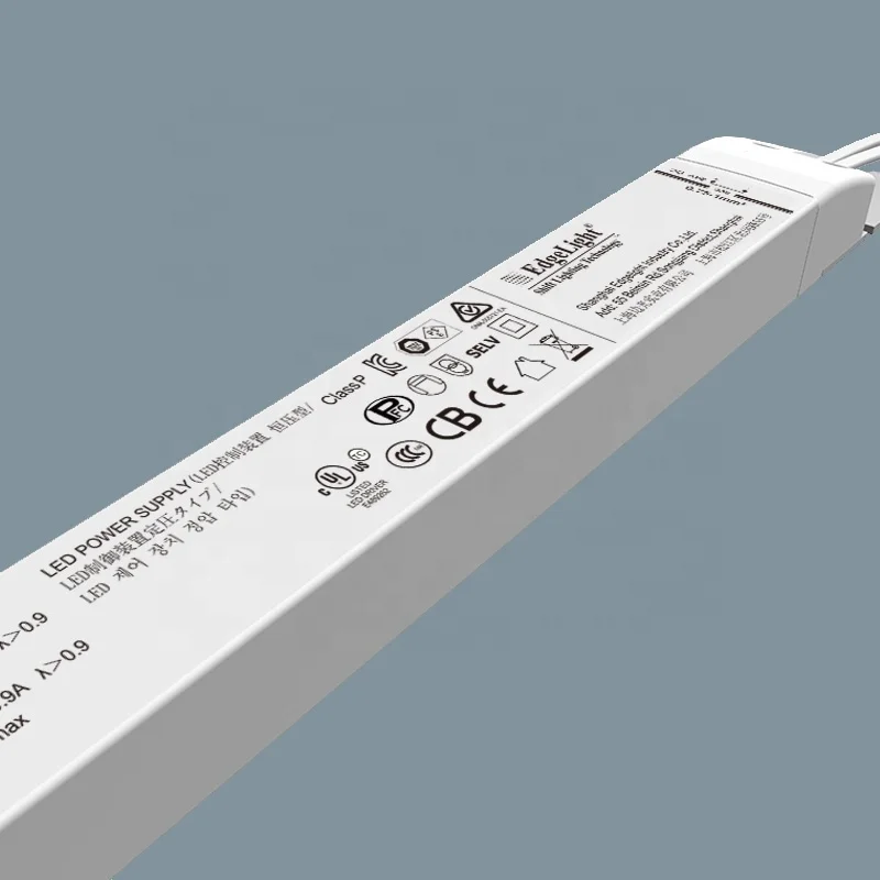 Edgelight Factory Direct Sale Ultra-thin Power Supply Transformers LED Adapter 24V 3.33A/4A 60-200W CE UL Approved
