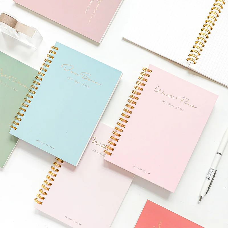 Leter Personalised Notebooks A5 Stationery Custom School Cartoon Spiral Diary Korean Kids Unicorn Journal Mini B5 Cute Notebooks