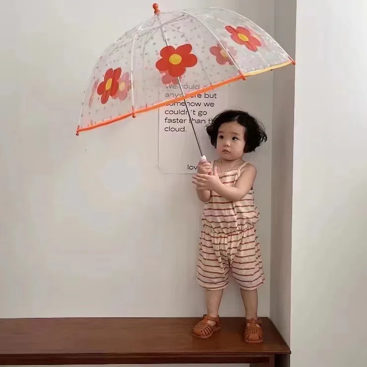 2022 INS Korean design infant baby kids funny umbrella flower print  A546028
