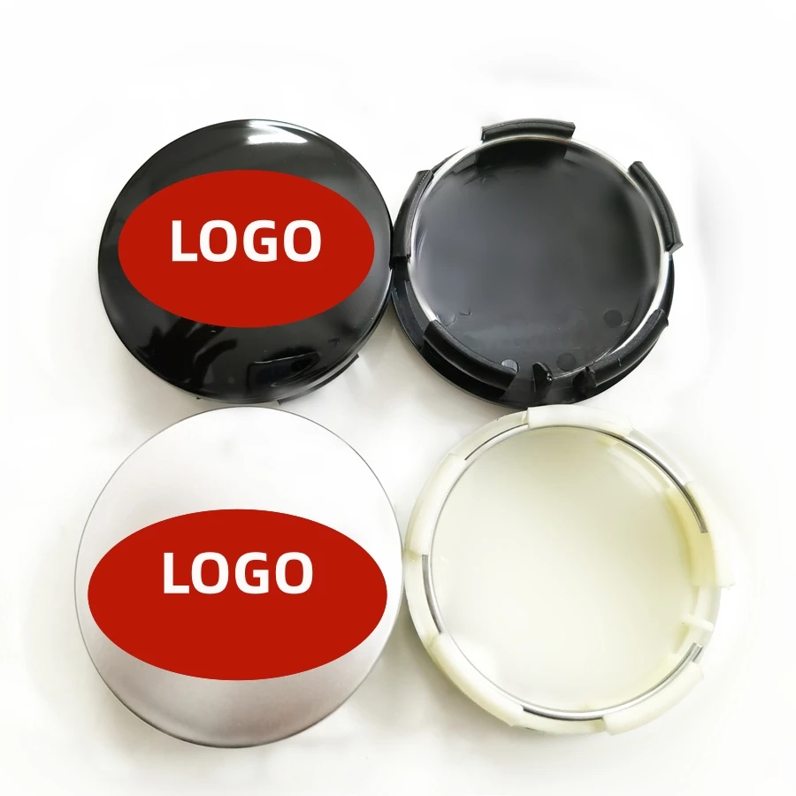 55mm 56mm 64mm Wheel Hub Center Caps Covers Emblem Badge Sticker for  Customized Logo Black Silver Wheel Center Caps