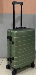 new design Full Aluminum Suitcase Luggage Carry on Trolley Bag