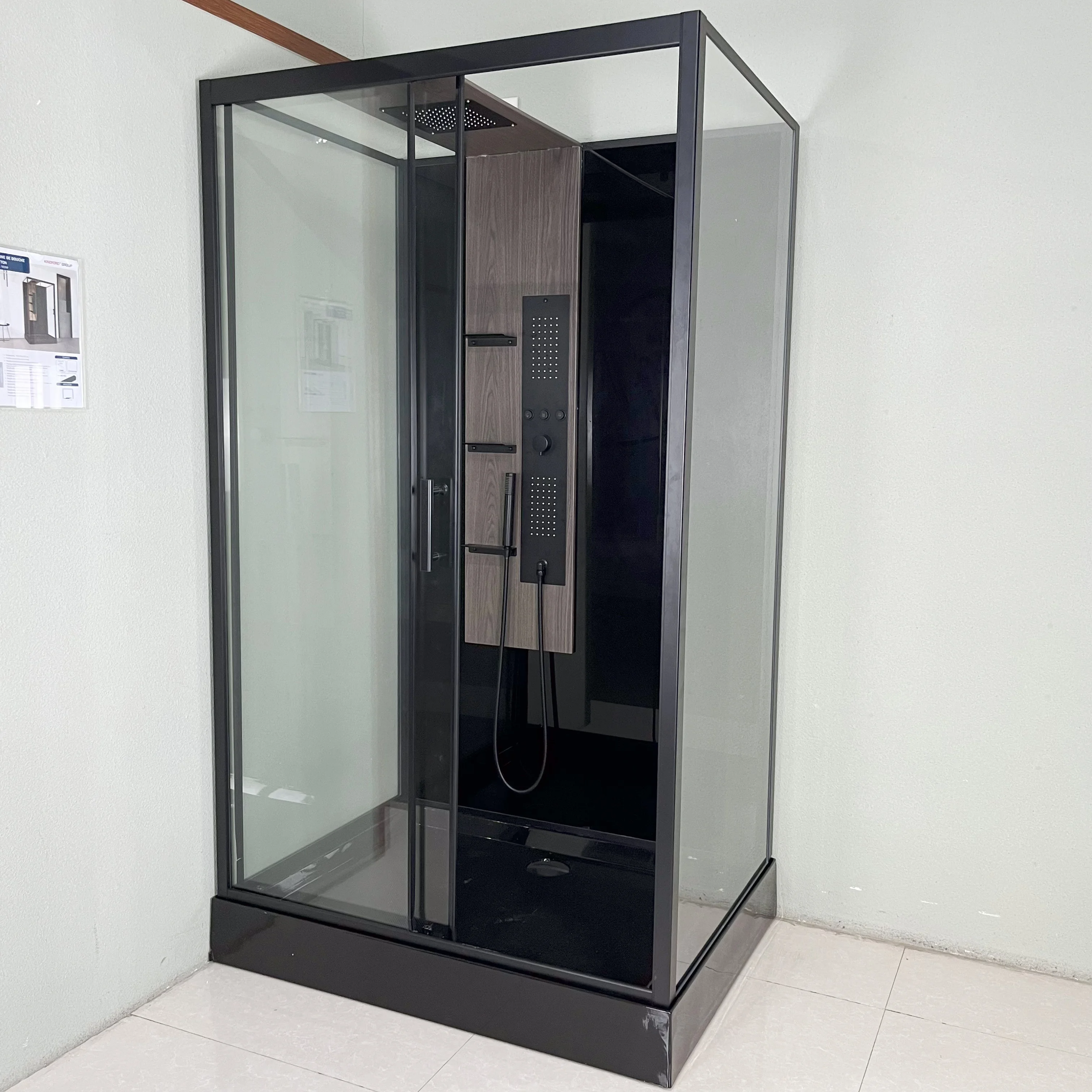 Oumeiga fully enclosed shower cabin modular shower cubicles shower cabin set 80*120cm