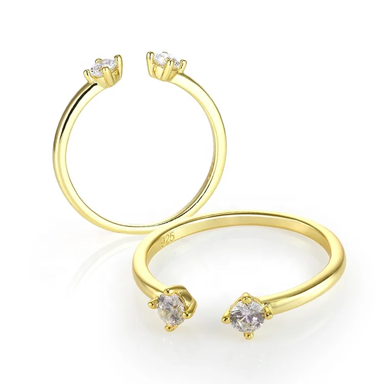 Fashion Mini Silver 925 Rings Italian Jewelry Women Sterling Open Simple Womens S925 Ring