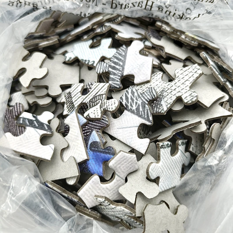 Manufacturer Wholesale High Quality Custom Printing Different Design 500 Pieces Adult Grey Cardboard Puzzle Board Material