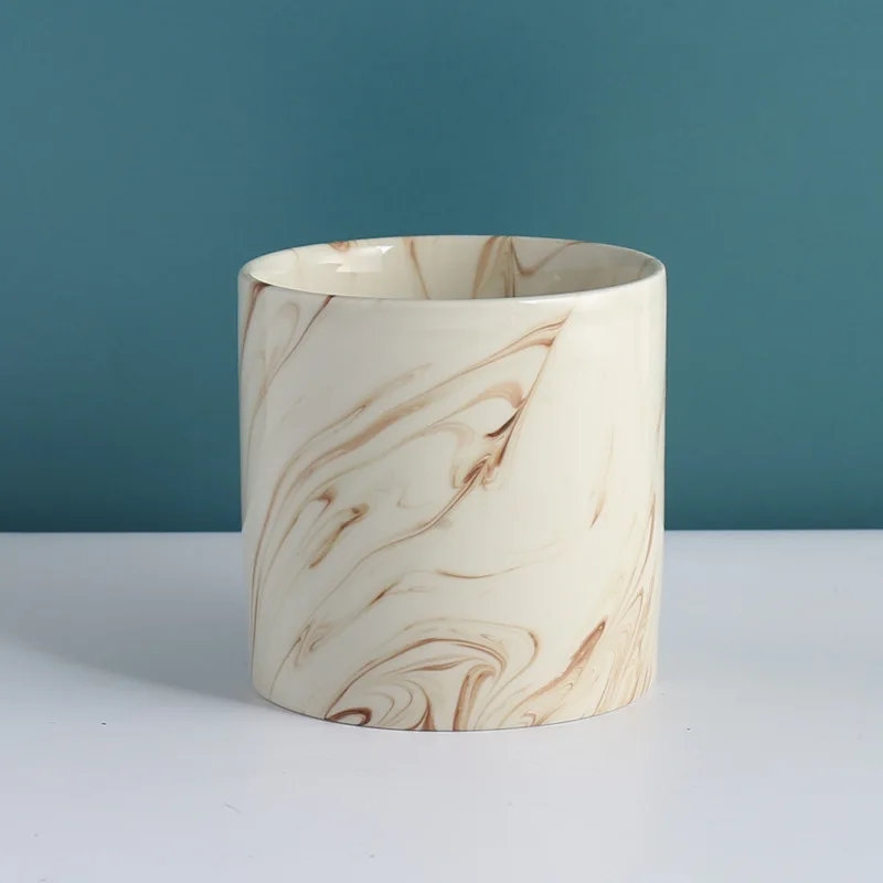 Garden Supplies Manufacturer ceramic cute flower pots unique design bulk stacked ring bubble spiral circle round planter pot